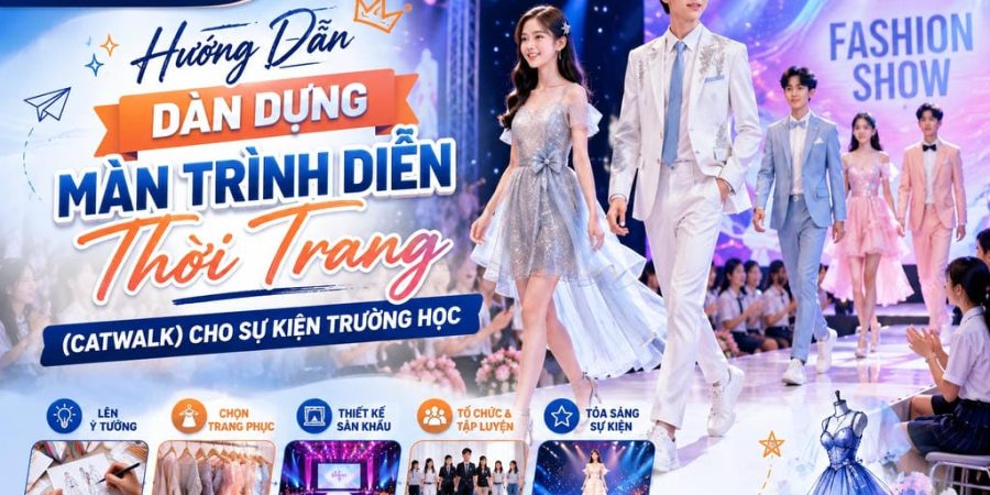 Hướng Dẫn Dàn Dựng Màn Trình Diễn Thời Trang (Catwalk) Cho Sự Kiện Trường Học